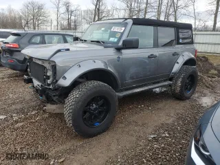 2023 Ford Bronco with VIN 1FMDE5DHXPLC10349, listed as a Copart auction lot 50175755 with NaN miles and Salvage Title. Bid and sale history available at carsss.com. Image 1.