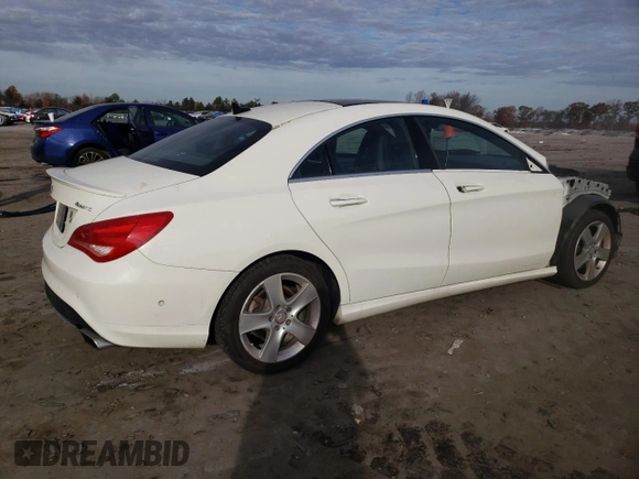 2015 Mercedes-Benz CLA 250 with VIN WDDSJ4GB4FN179035, listed as a Copart auction lot 76642473 with 108,254 mi miles and . Bid and sale history available at DreamBid. Image 3.