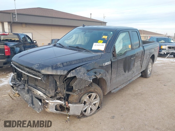 2019 Ford F-150 XL with VIN 1FTFX1E5XKKD99233, listed as a IAAI auction lot 41369349 with 1 mi miles. Bid and sale history available at carsss.com. Image 16.