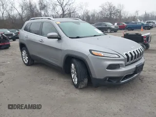 2017 Jeep Cherokee Limited with VIN 1C4PJLDB2HW517656, listed as a IAAI auction lot 41544650 with 143,309 mi miles. Bid and sale history available at carsss.com. Image 1.