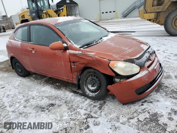 2008 Hyundai Accent Man L with VIN KMHCN35C48U087324, listed as a Copart auction lot 85001354 with 167,667 mi miles and Salvage Title. Bid and sale history available at carsss.com. Image 4.
