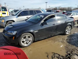 2008 Pontiac G8 with VIN 6G2ER57758L122804, listed as a Copart auction lot 43615105 with 56,235 mi miles and Salvage Title. Bid and sale history available at carsss.com. Image 1.