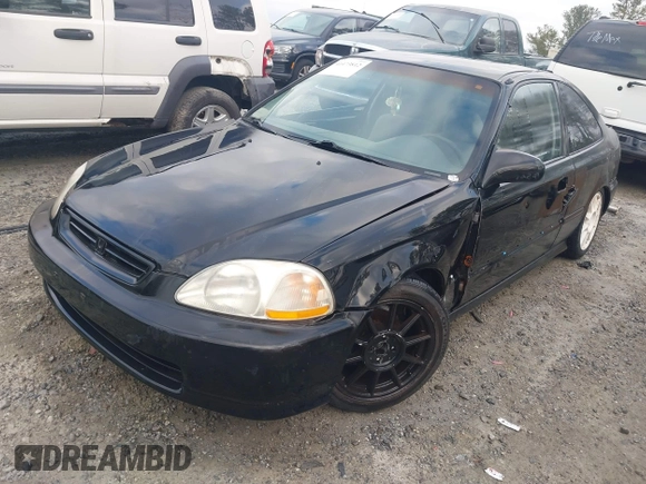 1997 Honda Civic DX with VIN 1HGEJ6125VL095006, listed as a IAAI auction lot 41473812 with 264,966 mi miles. Bid and sale history available at carsss.com. Image 2.