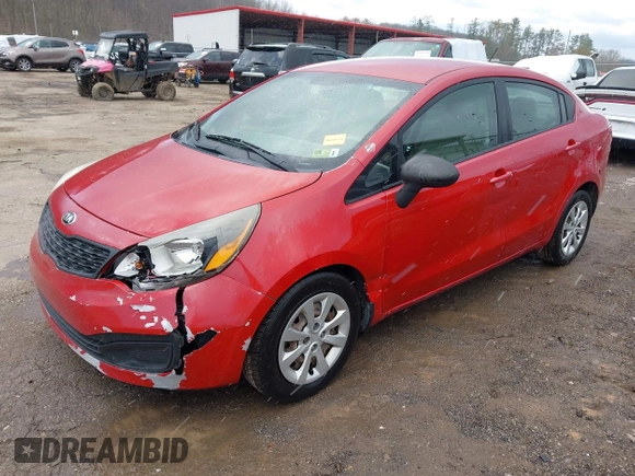 2013 Kia Rio LX with VIN KNADM4A34D6310495, listed as a IAAI auction lot 41986664 with 129,145 mi miles. Bid and sale history available at carsss.com. Image 22.