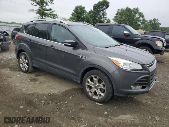 2016 Ford Escape Titanium with VIN 1FMCU9J95GUA58624, listed as a Copart auction lot 59915305 with 102,061 mi miles and Salvage title. Bid and sale history available at DreamBid. Image 4.
