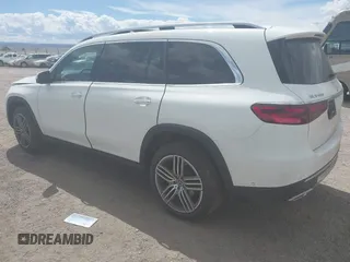2025 Mercedes-Benz GLS 450 with VIN 4JGFF5KE3SB402662, listed as a IAAI auction lot 42047355 with 2,879 mi miles and . Bid and sale history available at DreamBid. Image 3.