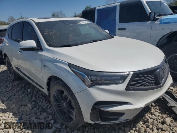 2021 Acura RDX w/A-Spec Package with VIN 5J8TC2H69ML043850, listed as a Copart auction lot 52626195 with 29,211 mi miles and Salvage title. Bid and sale history available at DreamBid. Image 4.