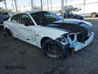 2023 Dodge Charger Scat Pack Widebody with VIN 2C3CDXGJ6PH635498, listed as a IAAI auction lot 41448100 with 13,678 mi miles and . Bid and sale history available at carsss.com. Image 1.