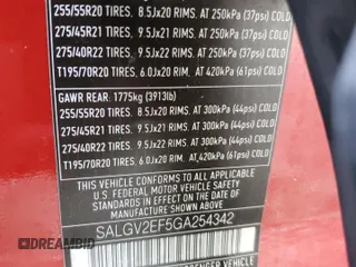 2016 Land Rover Range Rover Autobiography z VIN SALGV2EF5GA254342, wystawiony jako Copart lot #53137715 z przebiegiem 122 075 mil mil oraz Czysty tytuł • Clean title. Historia ofert i sprzedaży dostępna na DreamBid. Obrazek 14.