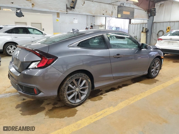 2020 Honda Civic Coupe EX with VIN 2HGFC3B36LH350602, listed as a Copart auction lot 42286955 with 72,059 mi miles and Salvage Title. Bid and sale history available at carsss.com. Image 3.
