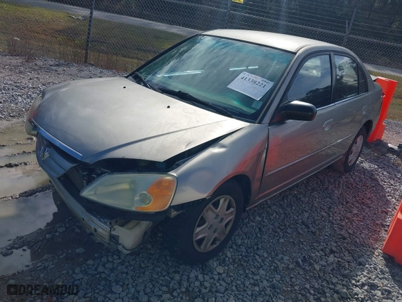 2003 Honda Civic LX with VIN 1HGES16693L001508, listed as a IAAI auction lot 41338221 with 199,293 mi miles. Bid and sale history available at carsss.com. Image 2.