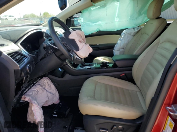 2015 Ford Edge SEL with VIN 2FMTK3J94FBB85789, listed as a Copart auction lot 53921525 with 67,500 mi miles and Salvage Title. Bid and sale history available at carsss.com. Image 7.