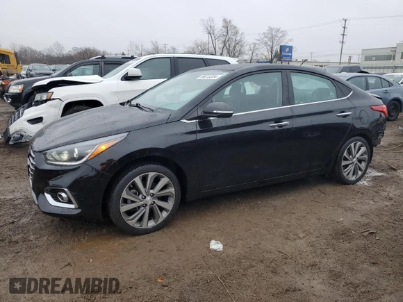 2022 Hyundai Accent Limited with VIN 3KPC34A69NE160326, listed as a Copart auction lot 86615334 with 34,073 mi miles and Salvage Title. Bid and sale history available at carsss.com. Image 1.