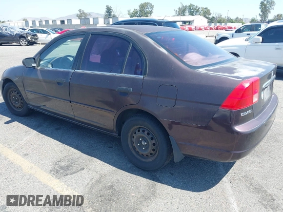 2001 Honda Civic LX z VIN 1HGES16551L011070, wystawiony jako IAAI lot #42294129 z przebiegiem 184 020 mil mil oraz . Historia ofert i sprzedaży dostępna na DreamBid. Obrazek 3.