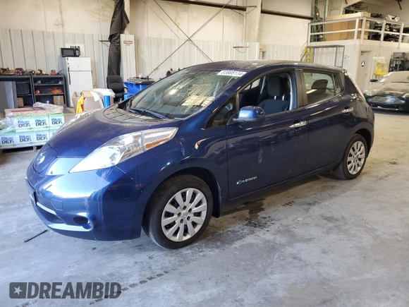 2016 Nissan LEAF S with VIN 1N4BZ0CP0GC312972, listed as a Copart auction lot 83868134 with 181,736 mi miles and Clean Title. Bid and sale history available at carsss.com. Image 1.