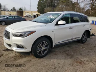 2020 Infiniti QX60 LUXE with VIN 5N1DL0MM5LC539170, listed as a Copart auction lot 43123745 with 86,972 mi miles and Salvage Title. Bid and sale history available at carsss.com. Image 1.