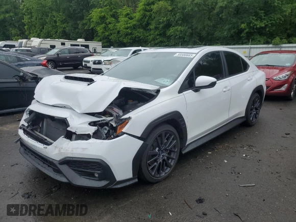 2023 Subaru WRX Premium with VIN JF1VBAF63P9809473, listed as a Copart auction lot 58580665 with 13,082 mi miles and Salvage title. Bid and sale history available at DreamBid. Image 1.