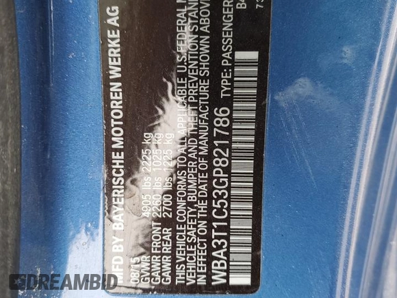 2016 BMW 4 Series 428i xDrive z VIN WBA3T1C53GP821786, wystawiony jako Copart lot #41824555 z przebiegiem Nie podano mil oraz Szkoda całkowita • Salvage title. Historia ofert i sprzedaży dostępna na DreamBid. Obrazek 13.