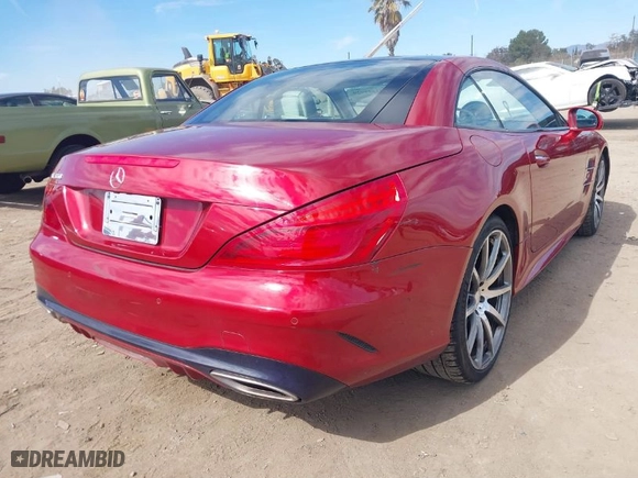 2017 Mercedes-Benz SL with VIN WDDJK7DA7HF049902, listed as a IAAI auction lot 41626929 with NaN miles. Bid and sale history available at carsss.com. Image 4.