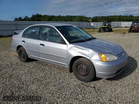 2001 Honda Civic LX with VIN JHMES15501S001759, listed as a Copart auction lot 51538465 with 312,818 mi miles and Salvage Title. Bid and sale history available at carsss.com. Image 4.