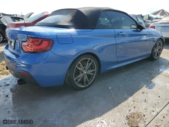 2015 BMW 2 Series M235i with VIN WBA1M1C58FV393387, listed as a Copart auction lot 75863564 with 108,848 mi miles and Non Repairable. Bid and sale history available at carsss.com. Image 3.