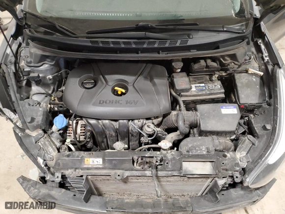 2016 Hyundai Elantra Value Edition with VIN KMHDH4AE4GU591847, listed as a Copart auction lot 87501105 with 72,508 mi miles and Salvage Title. Bid and sale history available at carsss.com. Image 12.