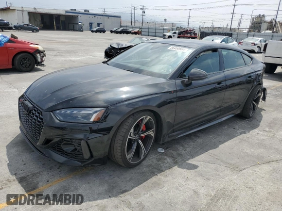 2021 Audi RS 5 Sportback z VIN WUAAWCF53MA904838, wystawiony jako Copart lot #56450664 z przebiegiem 46 020 mil mil oraz Szkoda całkowita • Salvage title. Historia ofert i sprzedaży dostępna na DreamBid. Obrazek 1.