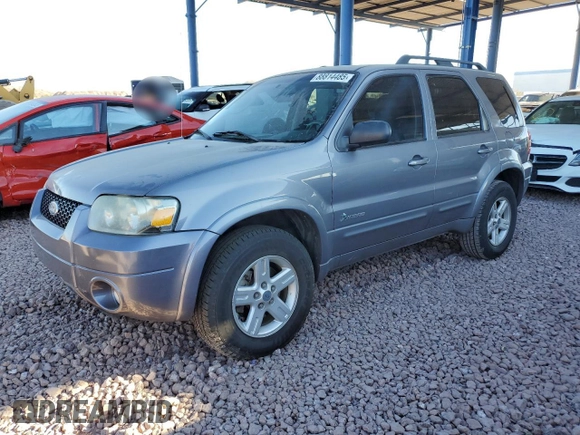 2007 Ford Escape Hybrid with VIN 1FMCU49H77KB68259, listed as a Copart auction lot 88814485 with 159,158 mi miles and Clean Title. Bid and sale history available at carsss.com. Image 1.