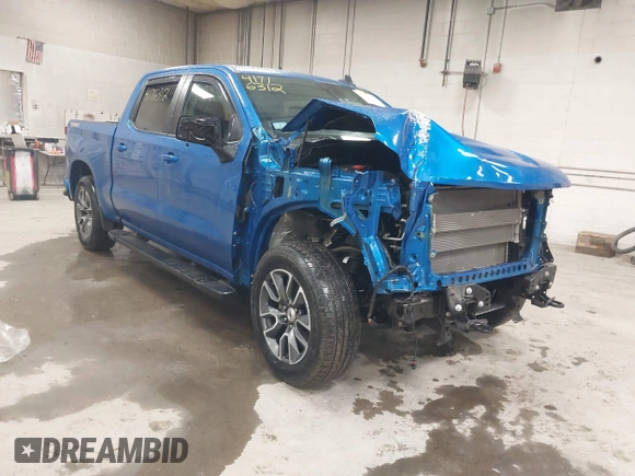 2023 Chevrolet Silverado 1500 RST with VIN 1GCUDEED7PZ110340, listed as a IAAI auction lot 41716312 with 24,197 mi miles. Bid and sale history available at carsss.com. Image 1.