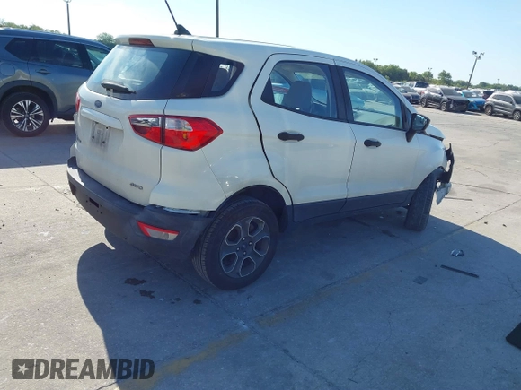 2020 Ford EcoSport S with VIN MAJ6S3FL6LC337367, listed as a IAAI auction lot 41892241 with 160,862 mi miles and . Bid and sale history available at DreamBid. Image 4.