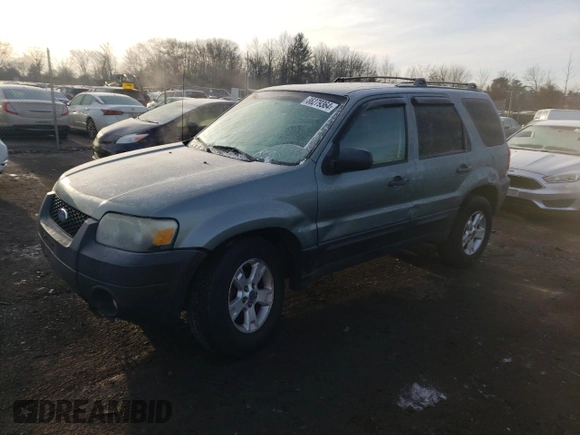 2007 Ford Escape XLT with VIN 1FMYU03Z57KB52674, listed as a Copart auction lot 86279364 with 190,802 mi miles and Salvage Title. Bid and sale history available at carsss.com. Image 1.