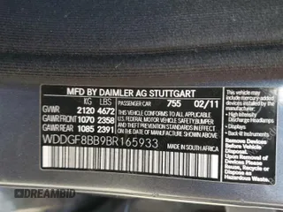 2011 Mercedes-Benz C 300 Sport with VIN WDDGF8BB9BR165933, listed as a Copart auction lot 55478725 with 135,734 mi miles and Salvage title. Bid and sale history available at DreamBid. Image 12.