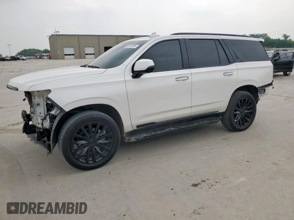 2022 Cadillac Escalade RWD Premium Luxury with VIN 1GYS3BKL2NR355879, listed as a Copart auction lot 56738155 with Not provided miles and Salvage title. Bid and sale history available at DreamBid. Image 1.