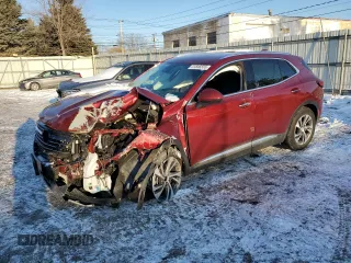 2021 Buick Envision Essence with VIN LRBFZPR41MD084308, listed as a Copart auction lot 41846555 with Not Provided miles and Salvage Title. Bid and sale history available at DreamBid. Image 1.