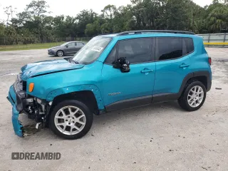 2022 Jeep Renegade Latitude with VIN ZACNJDB1XNPN70540, listed as a Copart auction lot 58496845 with 30,148 mi miles and Non repairable. Bid and sale history available at DreamBid. Image 1.