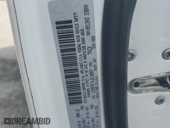 2018 Ram 1500 Express with VIN 1C6RR7KT4JS138957, listed as a Copart auction lot 47452195 with 102,734 mi miles and Salvage title. Bid and sale history available at DreamBid. Image 12.