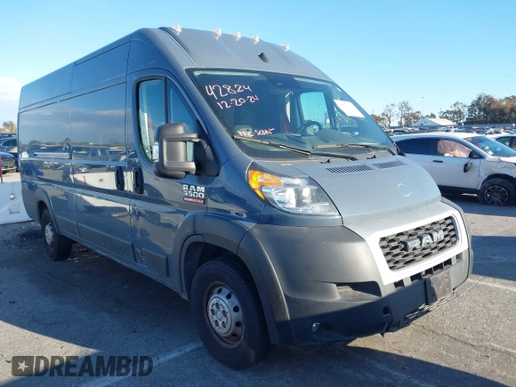 2022 Ram ProMaster Cargo with VIN 3C6MRVJG3NE136421, listed as a IAAI auction lot 41700161 with 35,980 mi miles and . Bid and sale history available at DreamBid. Image 1.