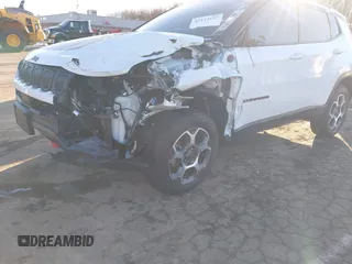 2022 Jeep Compass Trailhawk с VIN 3C4NJDDB4NT156834, выставлен на аукционе IAAI как лот 41113197 с пробегом 28 974 миль миль и . История ставок и продаж доступна на DreamBid. Изображение 17.