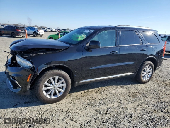2022 Dodge Durango SXT with VIN 1C4RDJAG4NC228408, listed as a Copart auction lot 42177195 with 75,356 mi miles and Salvage Title. Bid and sale history available at DreamBid. Image 1.