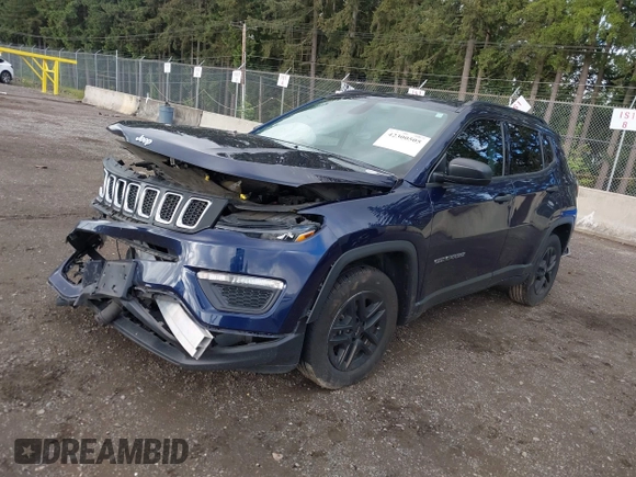 2018 Jeep Compass Sport with VIN 3C4NJCAB3JT411580, listed as a IAAI auction lot 42300505 with Not provided miles and . Bid and sale history available at DreamBid. Image 17.