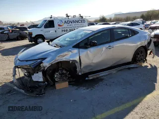 2024 Toyota Prius LE with VIN JTDADABU9R3015428, listed as a Copart auction lot 43256135 with 24,202 mi miles and Salvage title. Bid and sale history available at DreamBid. Image 1.