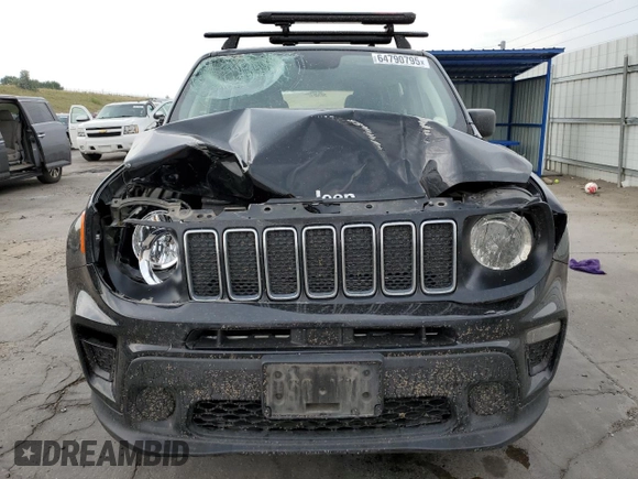 2020 Jeep Renegade Jeepster z VIN ZACNJBAB1LPL51428, wystawiony jako Copart lot #64790795 z przebiegiem 49 511 mil mil oraz Szkoda całkowita • Salvage title. Historia ofert i sprzedaży dostępna na DreamBid. Obrazek 5.