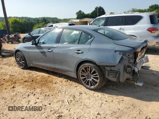2023 Infiniti Q50 Red Sport 400 z VIN JN1FV7DR0PM590123, wystawiony jako Copart lot #62036915 z przebiegiem 42 739 mil mil oraz Szkoda całkowita • Salvage title. Historia ofert i sprzedaży dostępna na DreamBid. Obrazek 2.