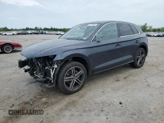 2020 Audi SQ5 Premium Plus with VIN WA1B4BFYXL2002721, listed as a Copart auction lot 54178255 with 61,051 mi miles and Salvage Title. Bid and sale history available at DreamBid. Image 1.