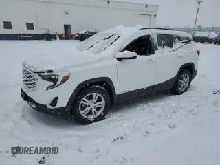 2019 GMC Terrain SLE with VIN 3GKALTEV2KL133063, listed as a Copart auction lot 45208415 with 132,504 mi miles and Salvage Title. Bid and sale history available at DreamBid. Image 1.
