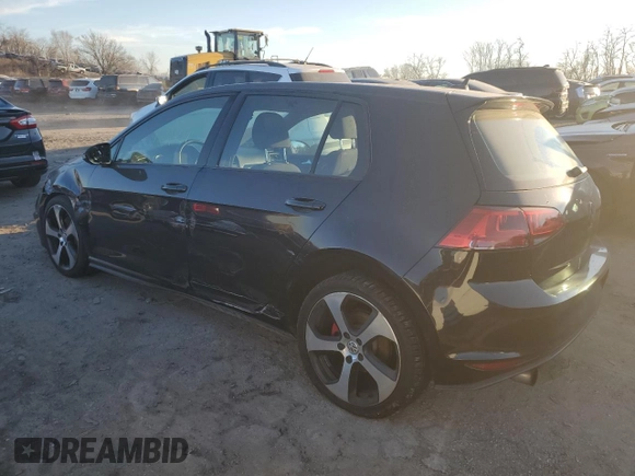 2016 Volkswagen Golf GTI SE with VIN 3VW4T7AU3GM020783, listed as a Copart auction lot 72877352 with 103,467 mi miles. Bid and sale history available at carsss.com. Image 2.