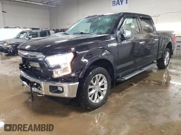 2016 Ford F-150 XLT with VIN 1FTFW1EF2GKE70749, listed as a Copart auction lot 49528885 with 118,964 mi miles and Salvage Title. Bid and sale history available at carsss.com. Image 1.