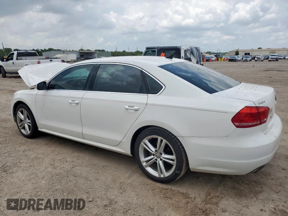 2014 Volkswagen Passat SE with VIN 1VWBS7A38EC050426, listed as a Copart auction lot 64383315 with 114,751 mi miles and Salvage title. Bid and sale history available at DreamBid. Image 2.