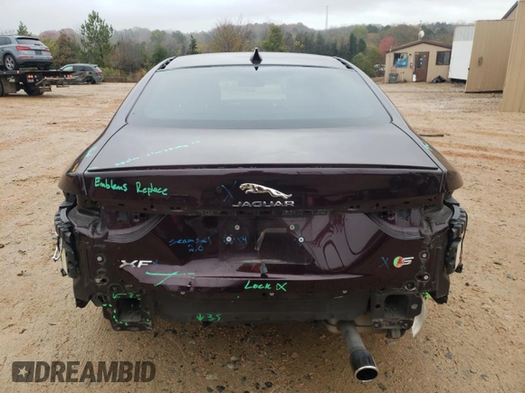 2017 Jaguar XF S with VIN SAJBG4BV6HCY34273, listed as a Copart auction lot 78996604 with 66,620 mi miles and Salvage Title. Bid and sale history available at carsss.com. Image 6.