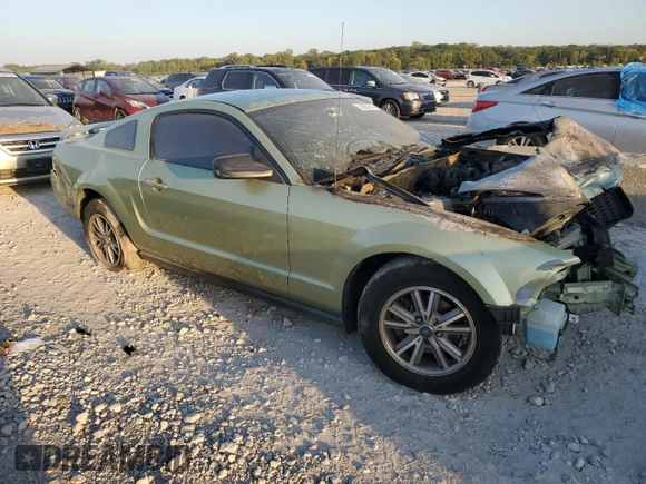2005 Ford Mustang Deluxe with VIN 1ZVFT80N055136244, listed as a Copart auction lot 74286744 with 0 mi miles and Salvage Title. Bid and sale history available at carsss.com. Image 4.